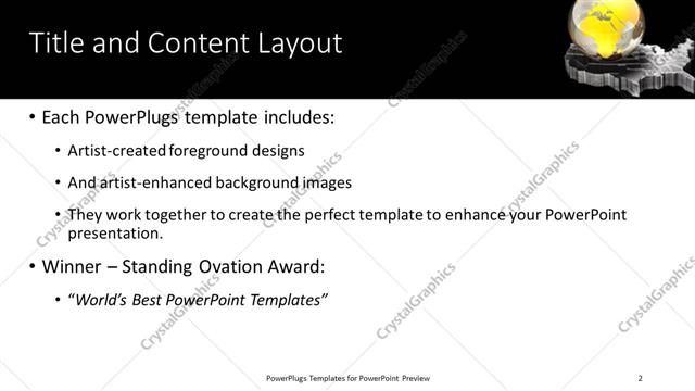 Title and Content presentation slide layout