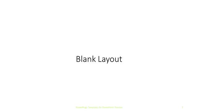 Blank presentation slide layout
