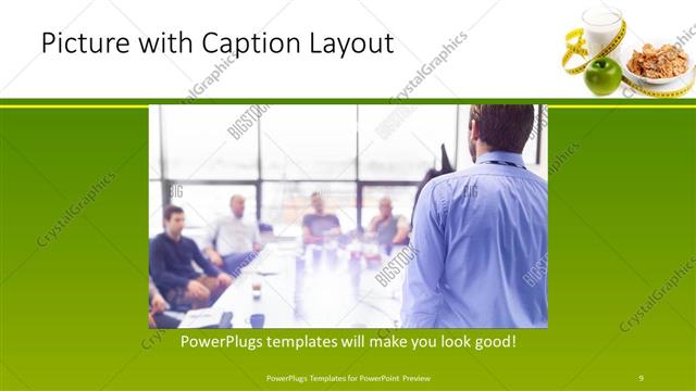 Picture with Caption presentation slide layout