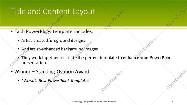 Title and Content presentation slide layout