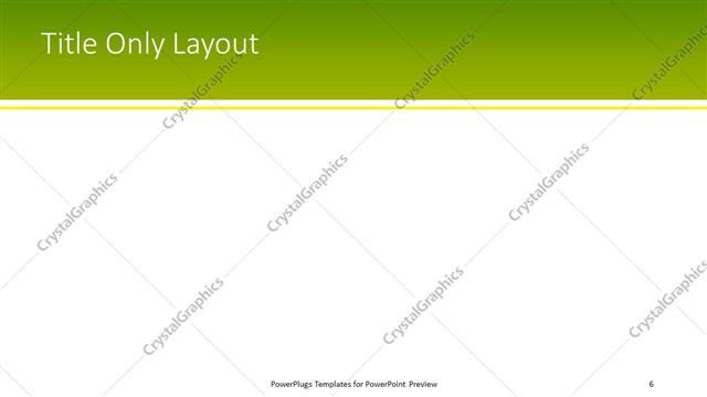 Title Only presentation slide layout