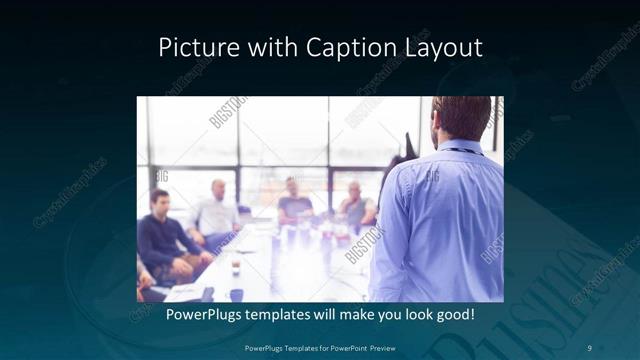 Picture with Caption presentation slide layout