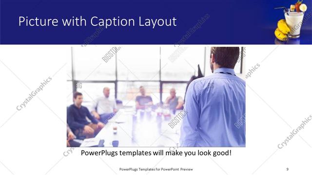 Picture with Caption presentation slide layout