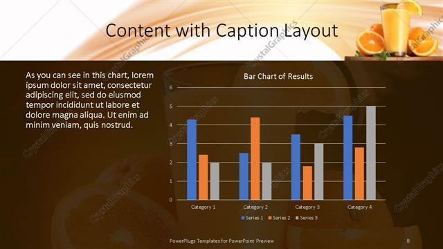 Content with Caption presentation slide layout