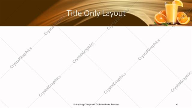 Title Only presentation slide layout
