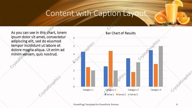 Content with Caption presentation slide layout