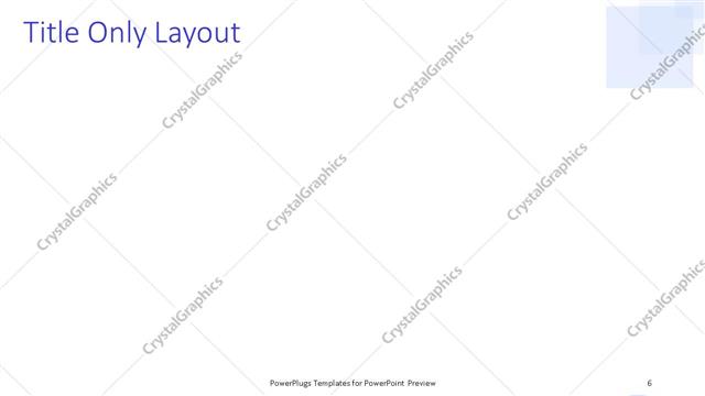 Title Only presentation slide layout