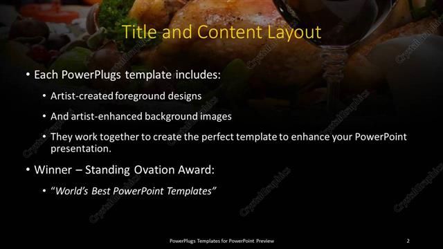 Title and Content presentation slide layout