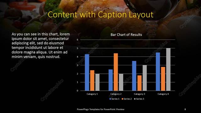 Content with Caption presentation slide layout