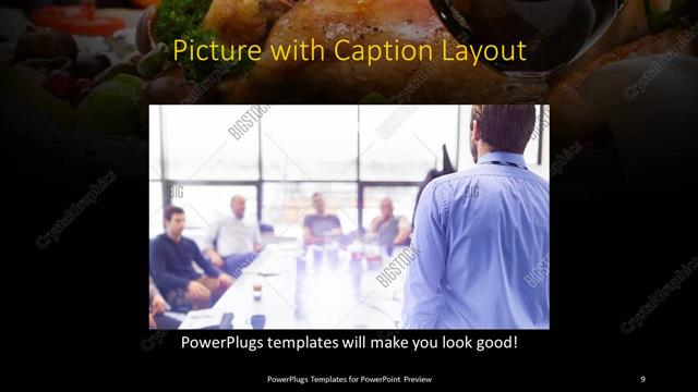 Picture with Caption presentation slide layout