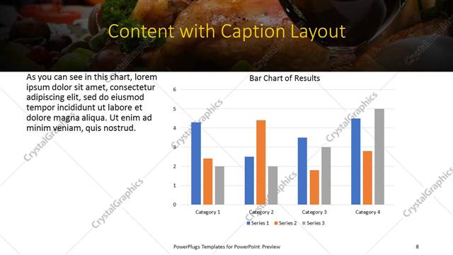 Content with Caption presentation slide layout