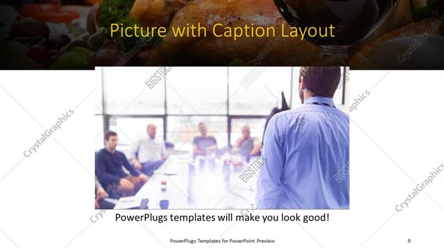 Picture with Caption presentation slide layout
