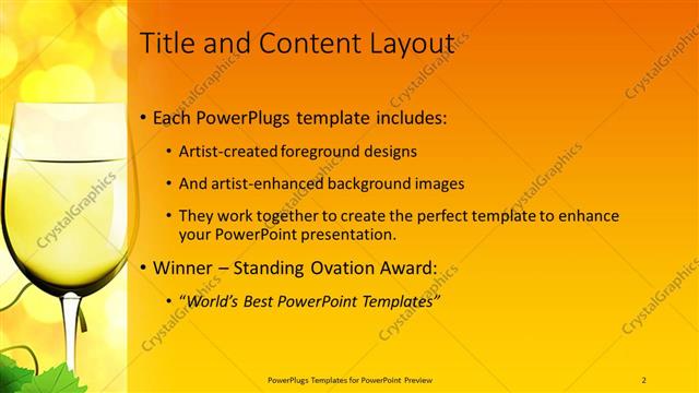 Title and Content presentation slide layout