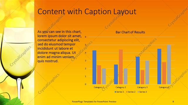 Content with Caption presentation slide layout