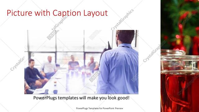 Picture with Caption presentation slide layout