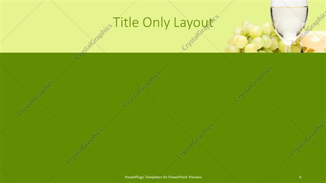 Title Only presentation slide layout