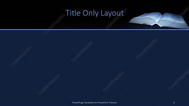 Title Only presentation slide layout