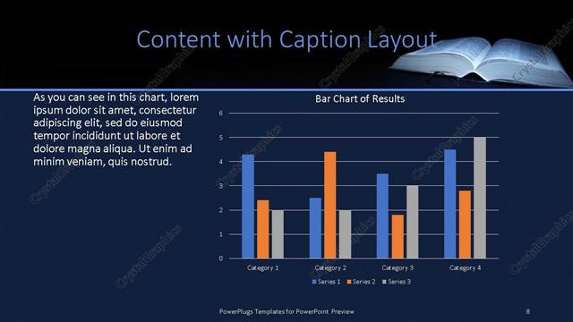 Content with Caption presentation slide layout