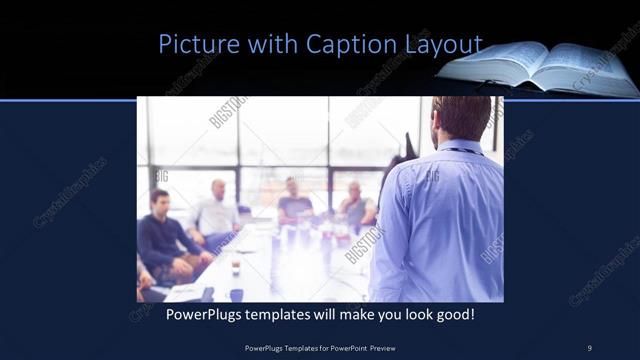 Picture with Caption presentation slide layout