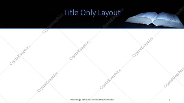 Title Only presentation slide layout
