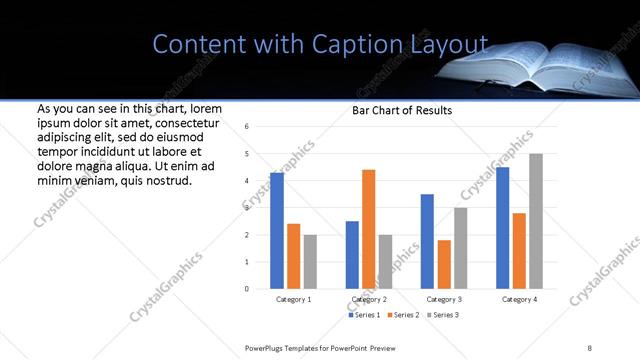 Content with Caption presentation slide layout
