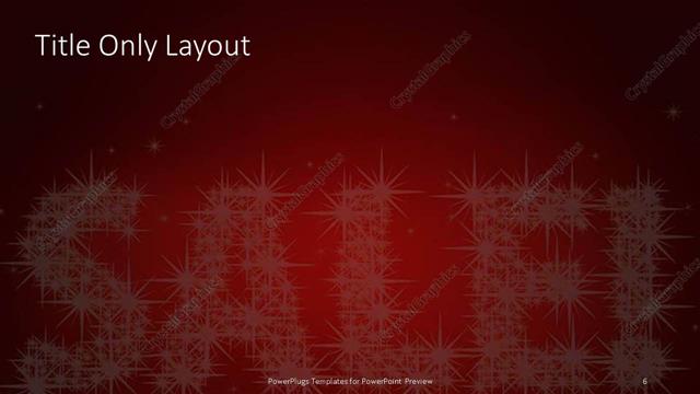 Title Only presentation slide layout