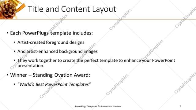 Title and Content presentation slide layout