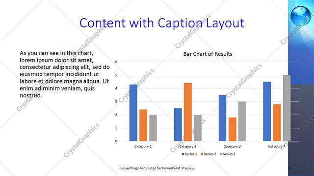 Content with Caption presentation slide layout