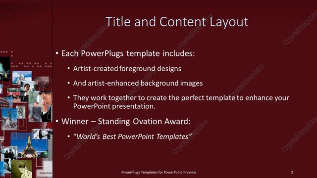 Title and Content presentation slide layout