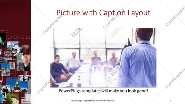Picture with Caption presentation slide layout