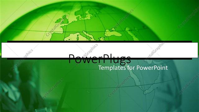  Presentation with women meeting - Global business concept with women in meeting on green globe