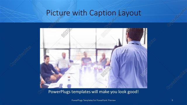 Picture with Caption presentation slide layout
