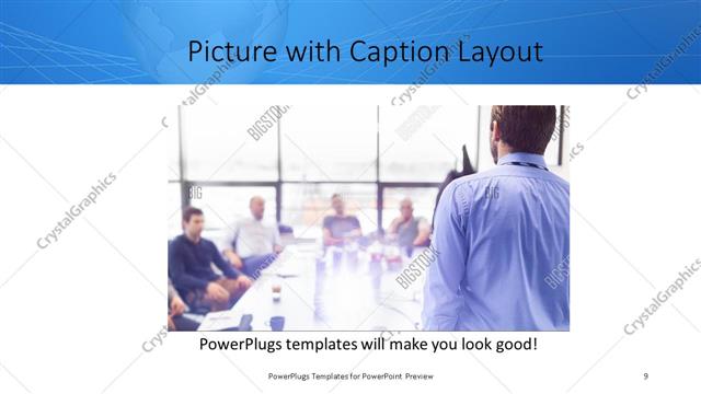 Picture with Caption presentation slide layout