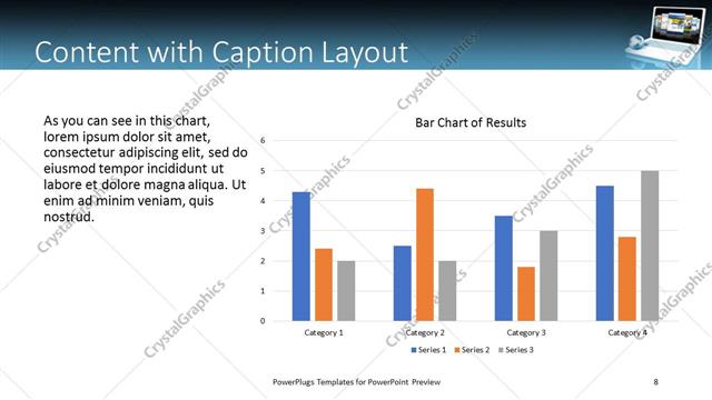 Content with Caption presentation slide layout