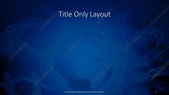 Title Only presentation slide layout