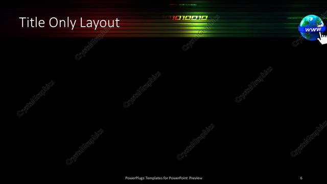 Title Only presentation slide layout