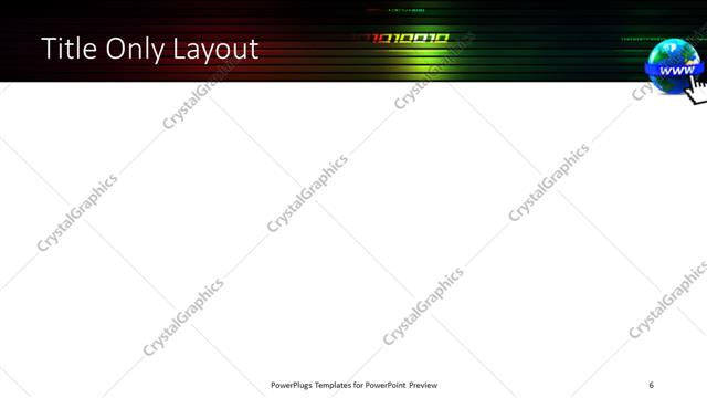 Title Only presentation slide layout