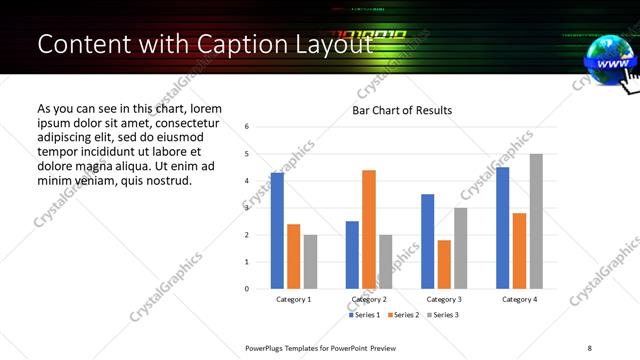 Content with Caption presentation slide layout