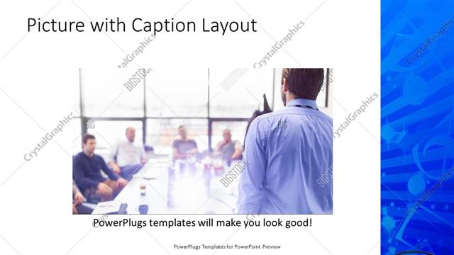 Picture with Caption presentation slide layout