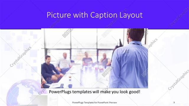 Picture with Caption presentation slide layout
