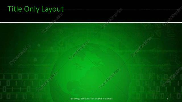 Title Only presentation slide layout