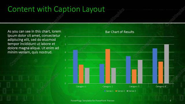 Content with Caption presentation slide layout