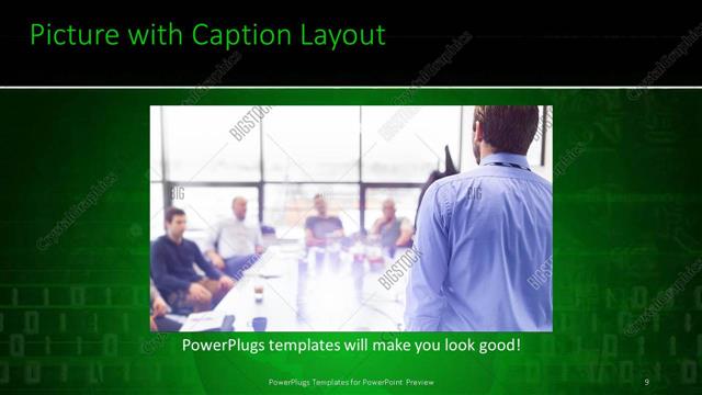 Picture with Caption presentation slide layout