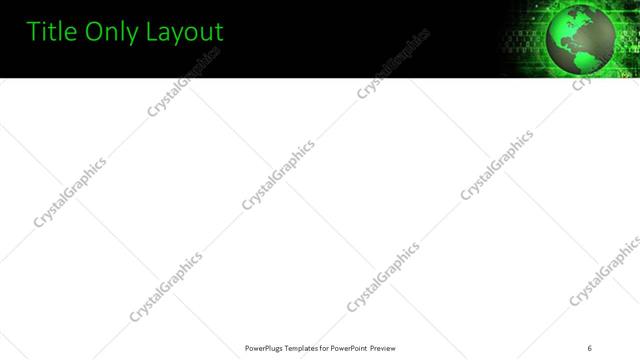 Title Only presentation slide layout