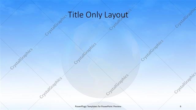 Title Only presentation slide layout