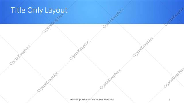 Title Only presentation slide layout