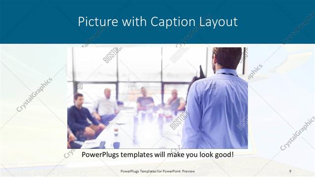 Picture with Caption presentation slide layout