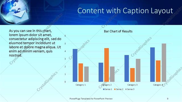 Content with Caption presentation slide layout