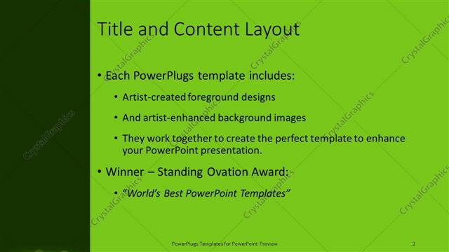Title and Content presentation slide layout
