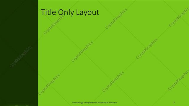 Title Only presentation slide layout